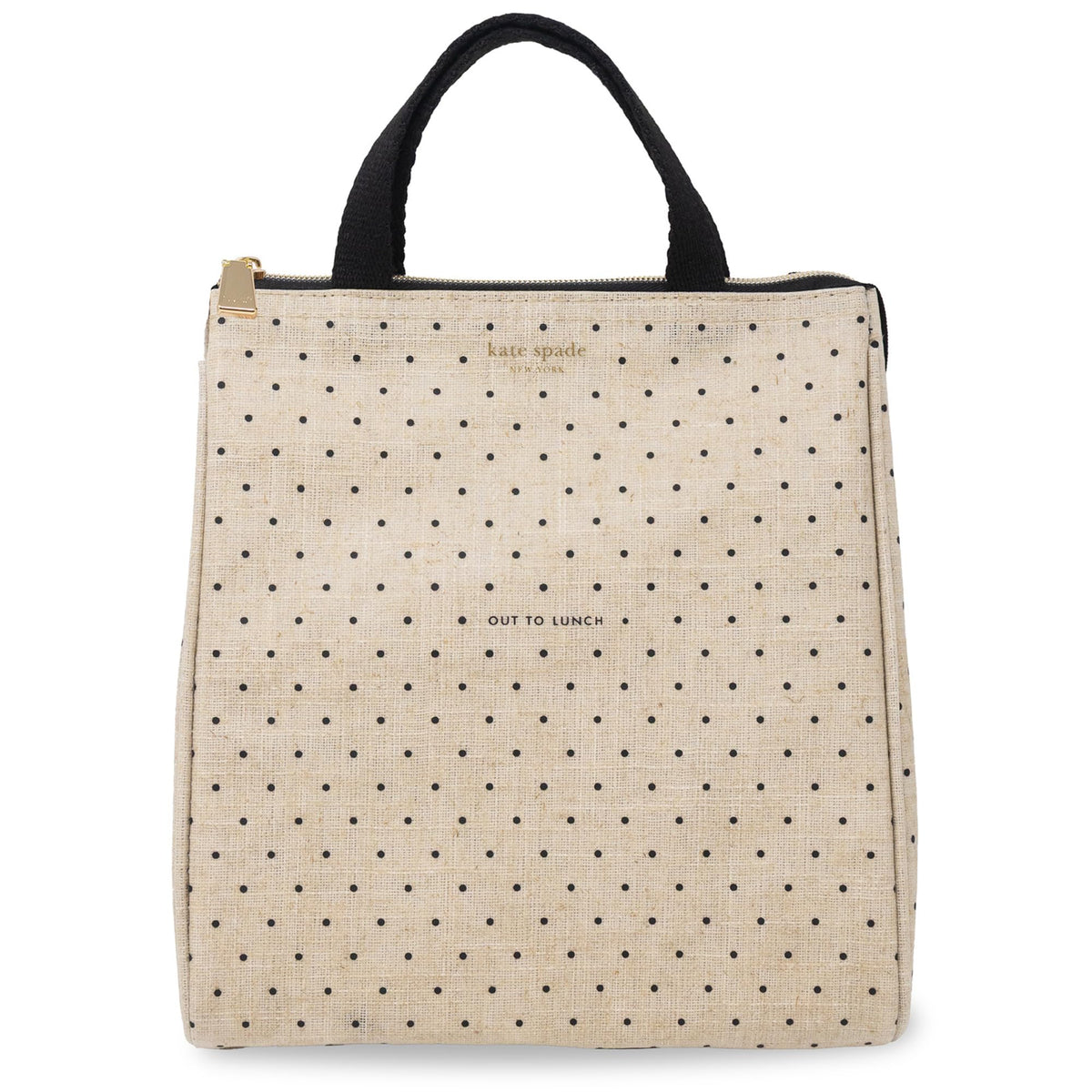 kate spade new york cute lunch bag with a smooth polyester exterior for durable daily use.