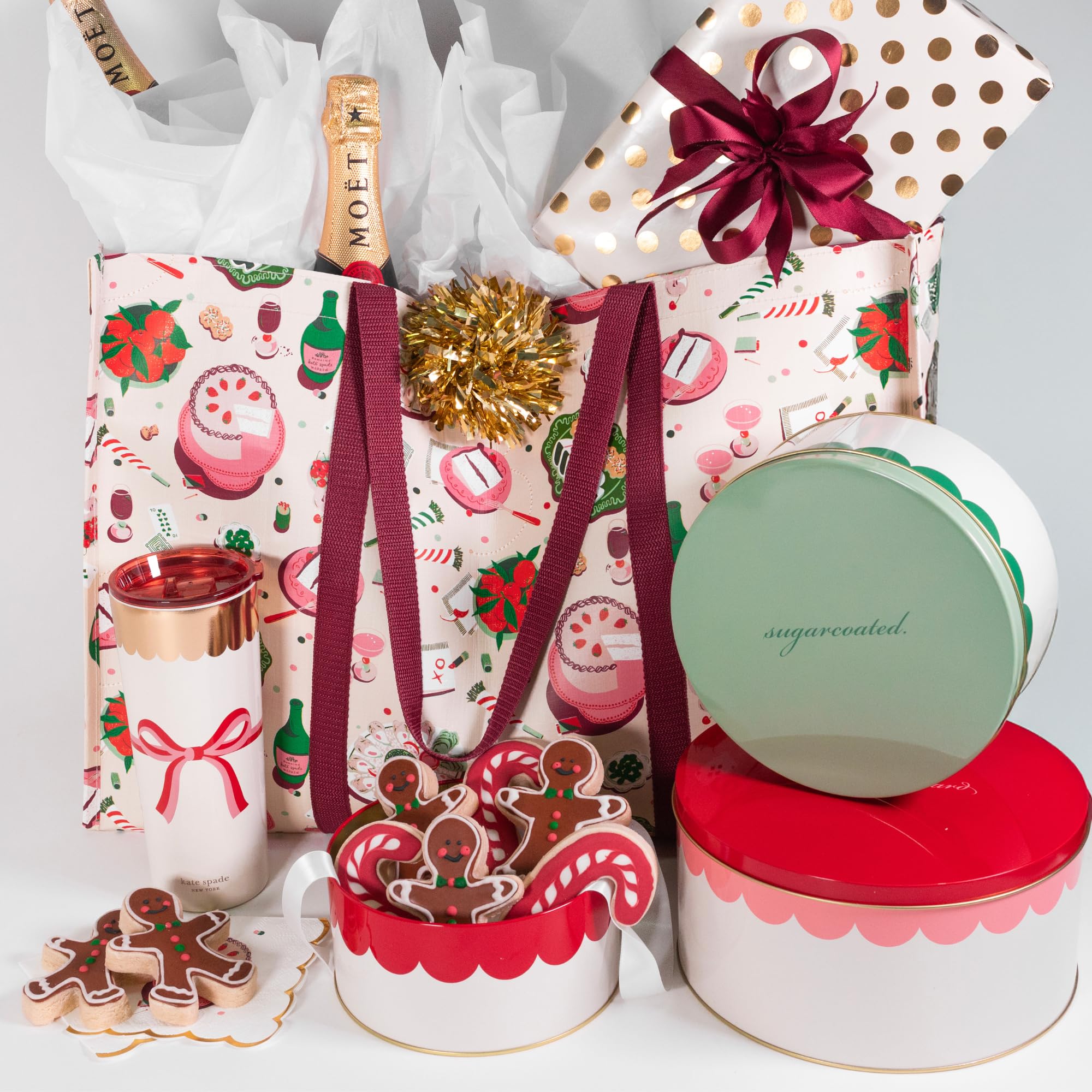 kate spade new york gift-ready tin set ideal for holiday gifting.