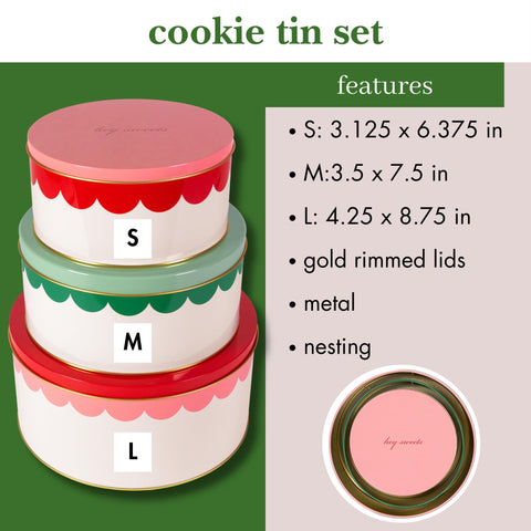 kate spade new york decorative tin large with lid for bulk cookies.
