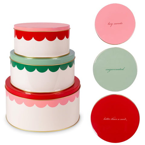 kate spade new york decorative tin small with lid perfect for cookies and snacks.