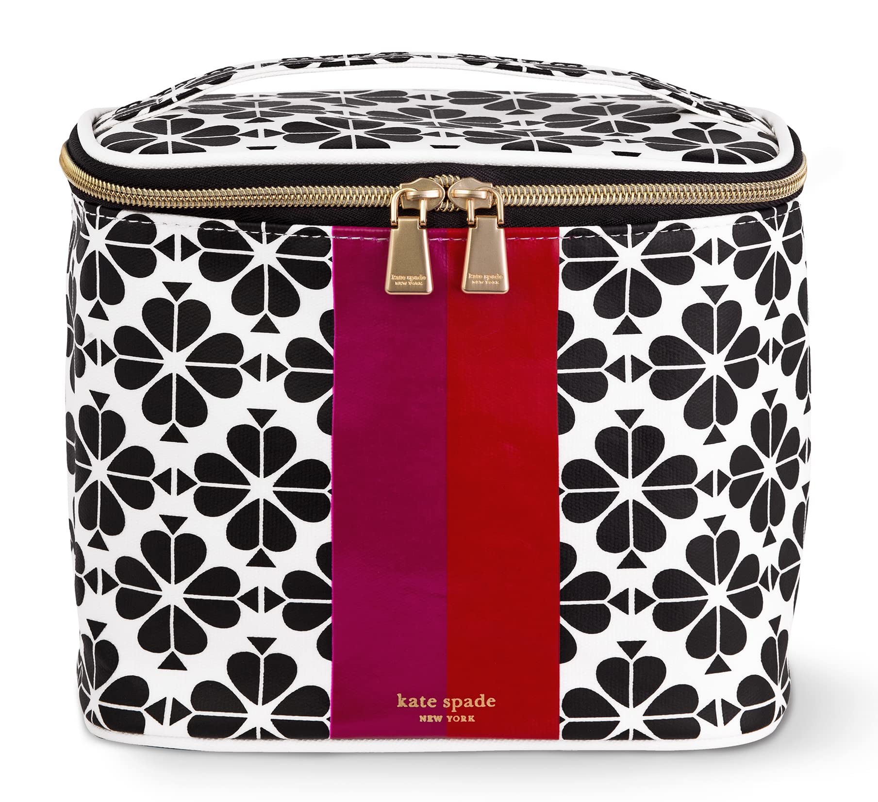 kate spade new york insulated lunch tote front view, stylish work lunch carrier