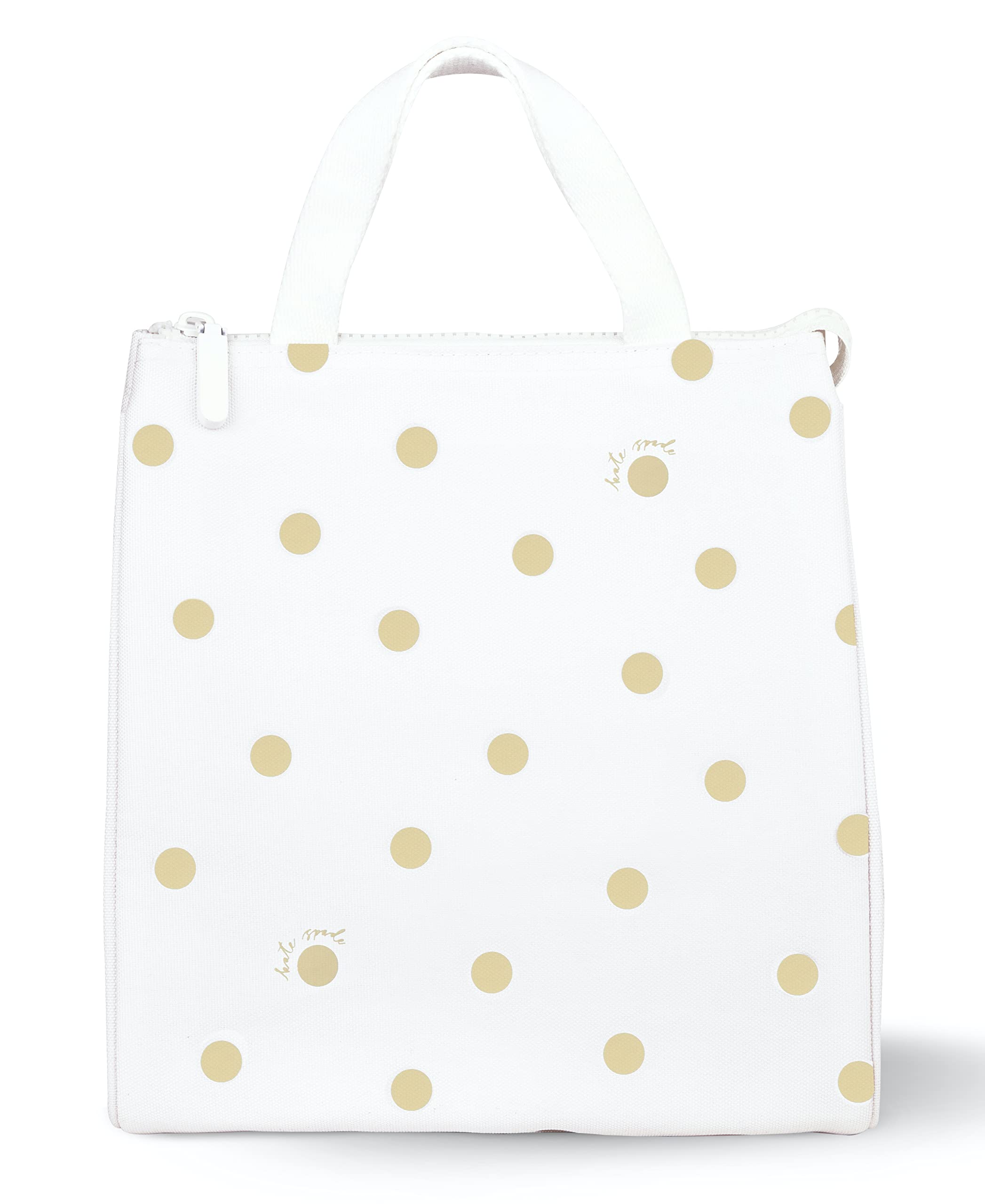 Kate Spade New York lunch tote with secure zip closure for on-the-go meals