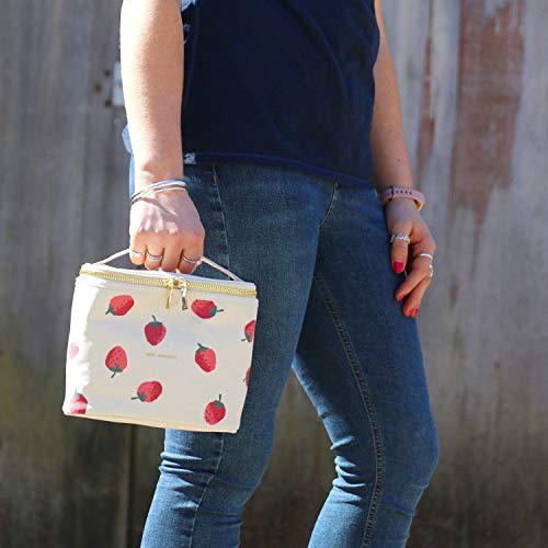 kate spade new york small lunch bag with double zippers for secure daily use