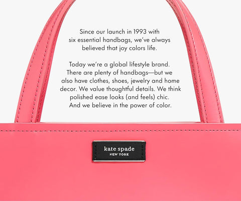 Kate Spade secure zip closure helps keep contents safe during travel