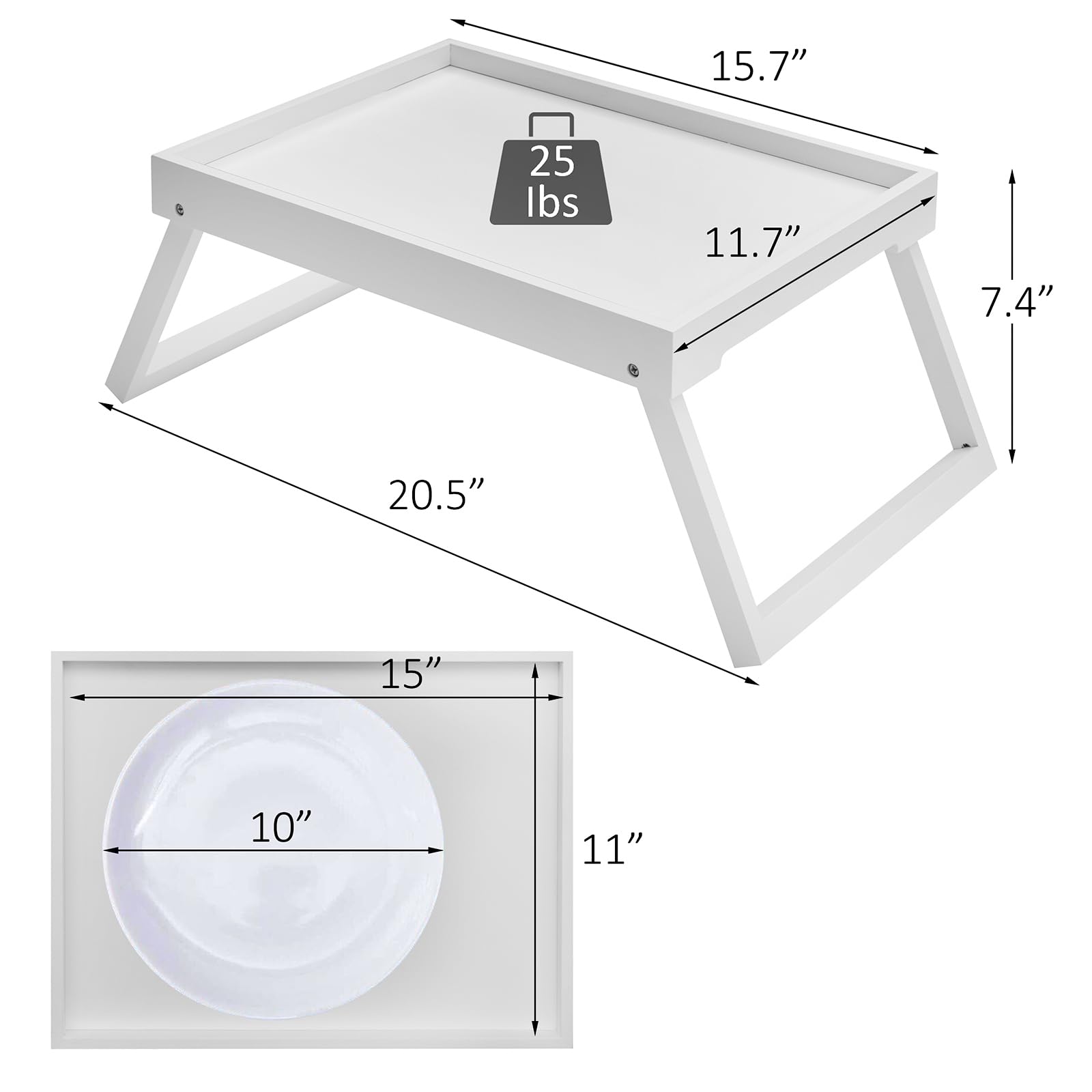 Kaukinye bamboo bed tray laptop-desk for working on the sofa.