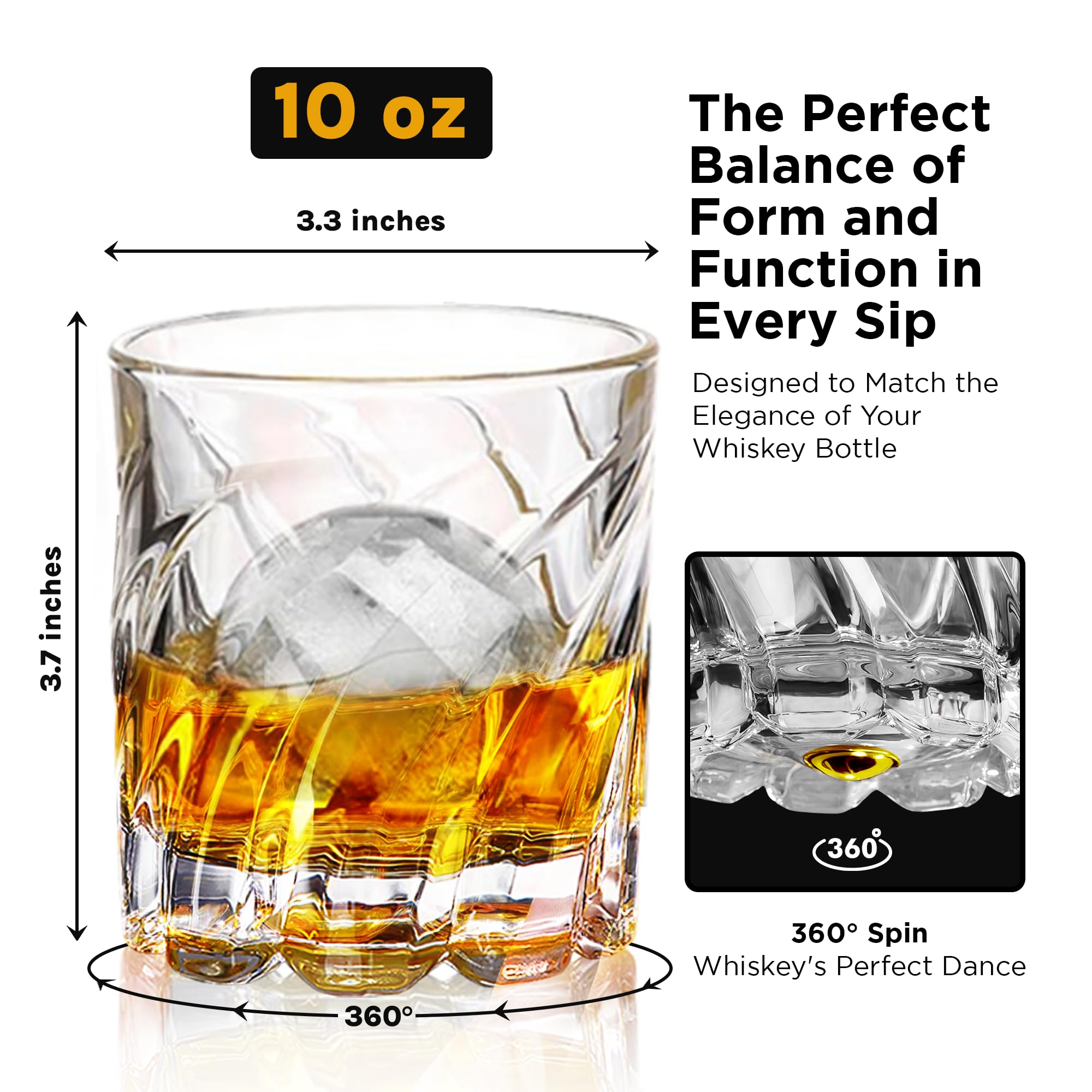 KAVE 22 included ice ball mold for slow dilution
