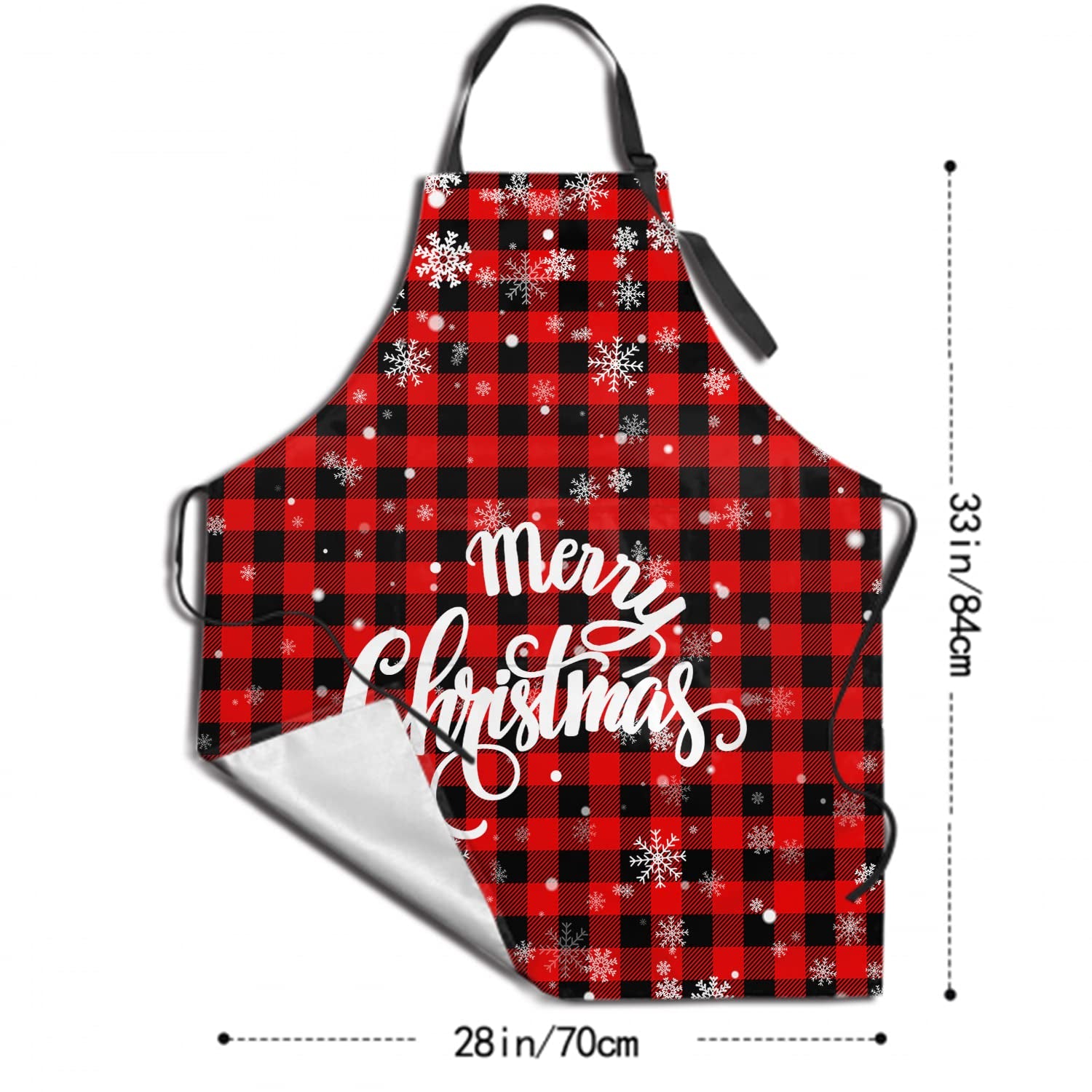 Kawani buffalo plaid detail emphasizing festive style for holiday cooking