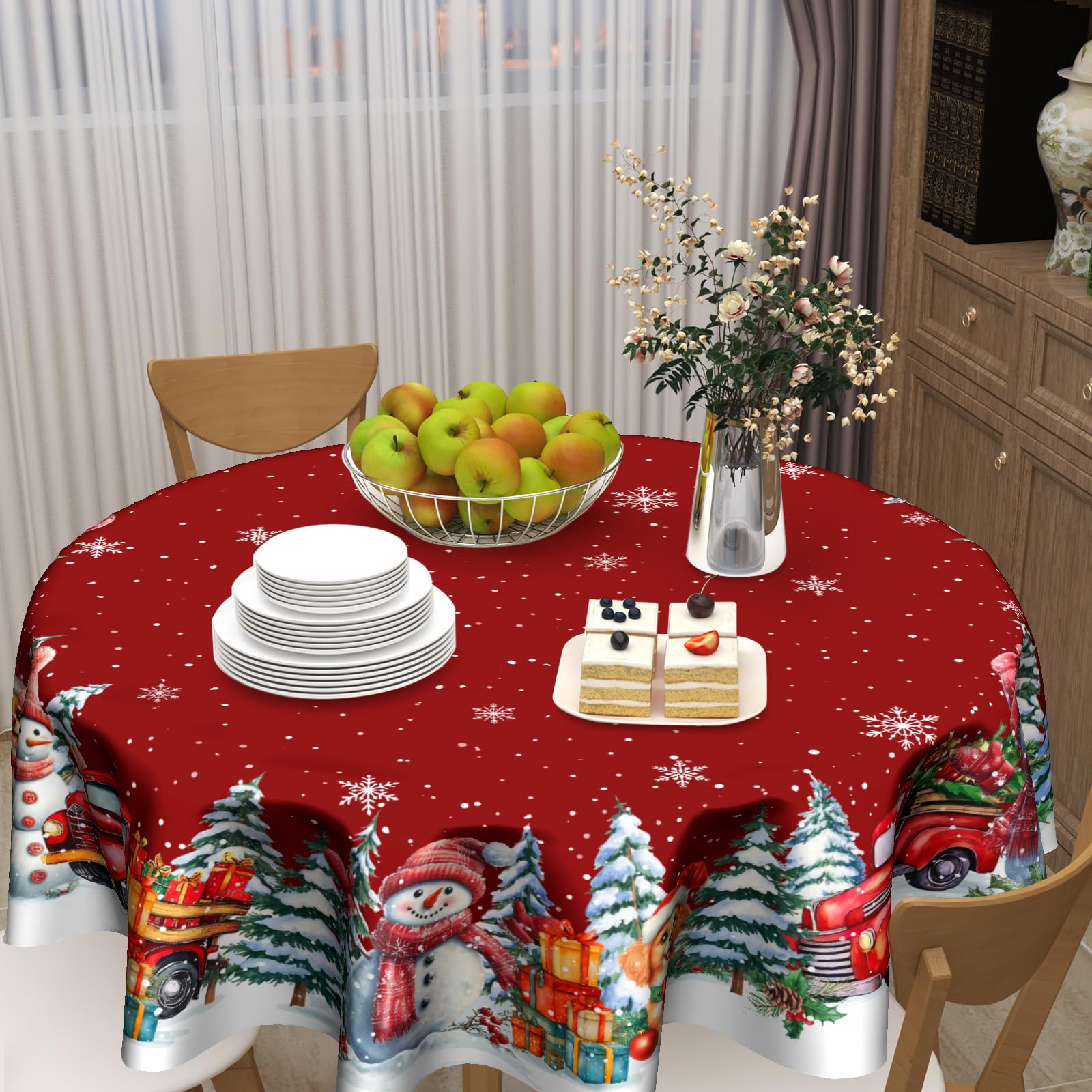 Kawani care-friendly tablecloth washable and reusable for busy holidays