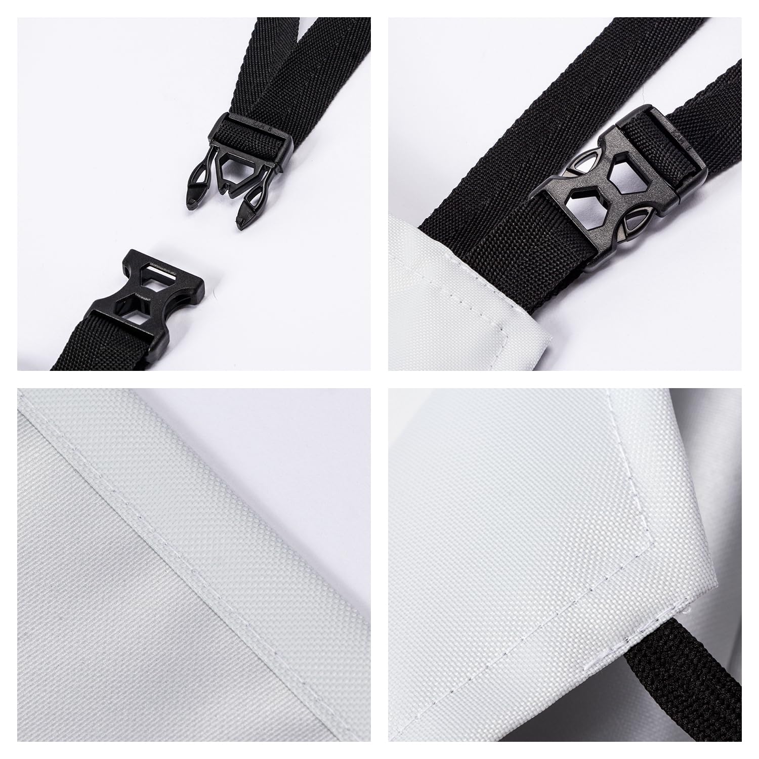 Kawani apron front pockets hold towels and tools.