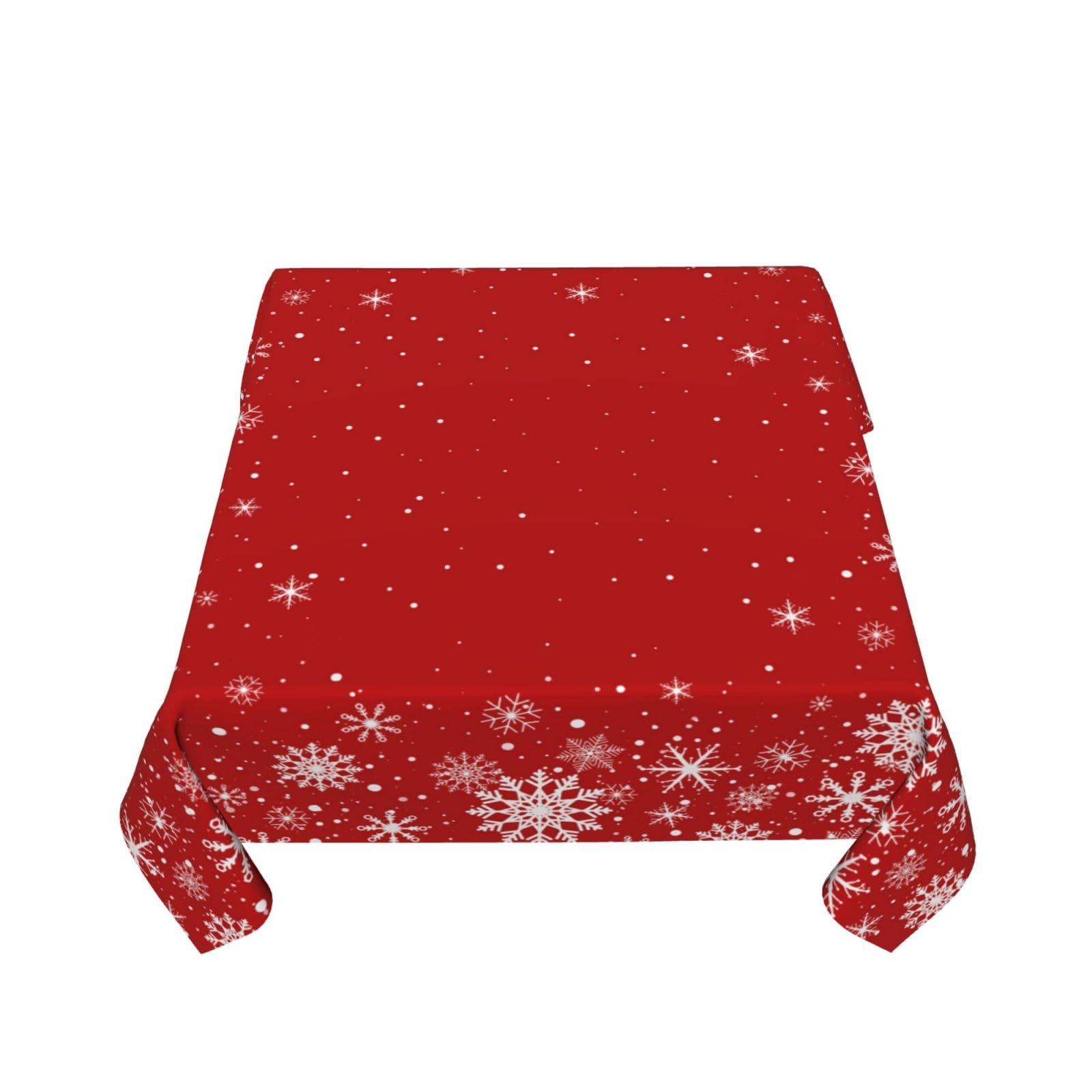 Kawani washable Christmas tablecloth ready for reuse in celebrations.
