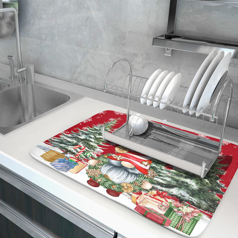 Kawani water-absorbent backing mat protects counters from spills