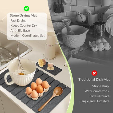 KAWRYDI foldable mat enables compact storage in small kitchens
