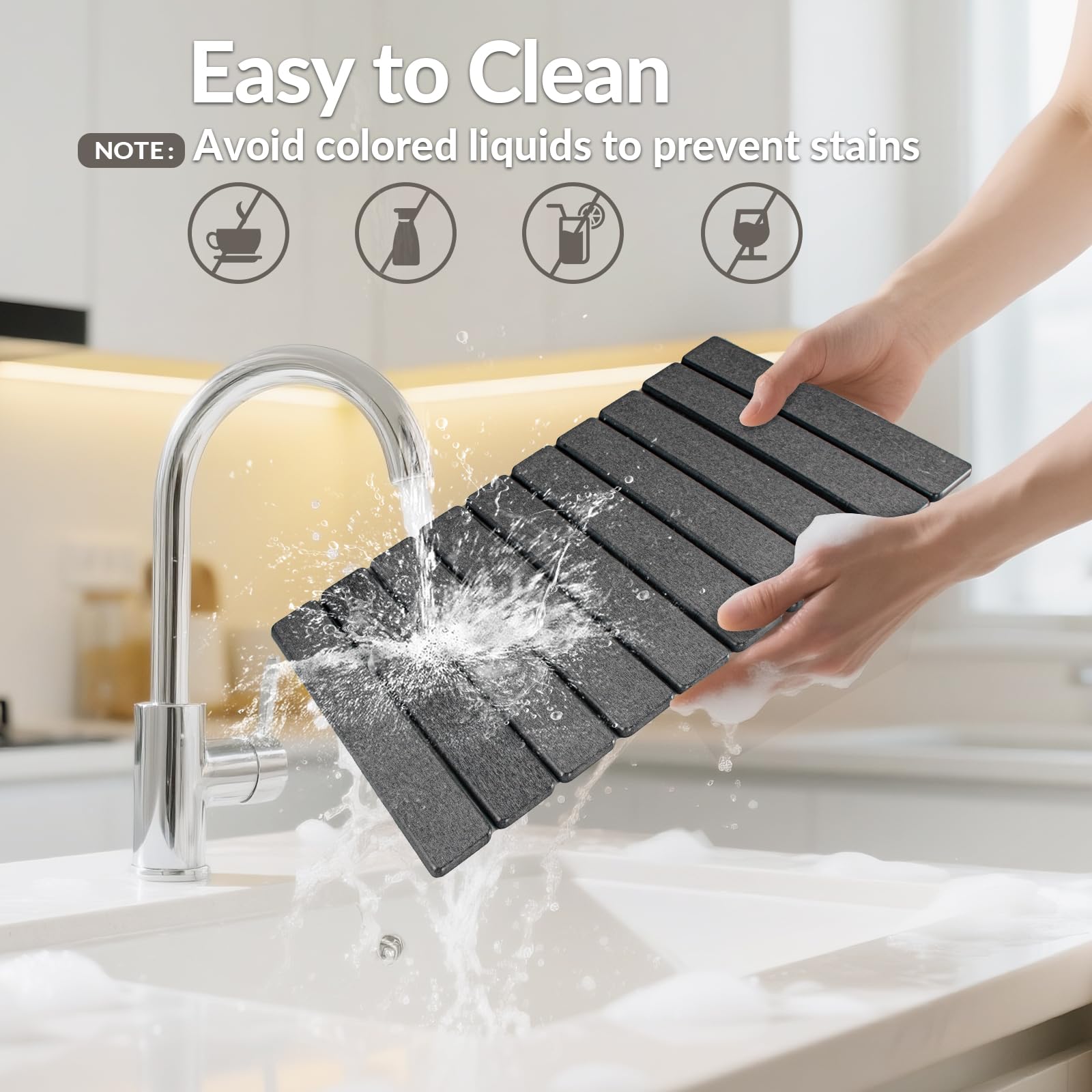 KAWRYDI gift-ready drying mat set for a stylish kitchen upgrade
