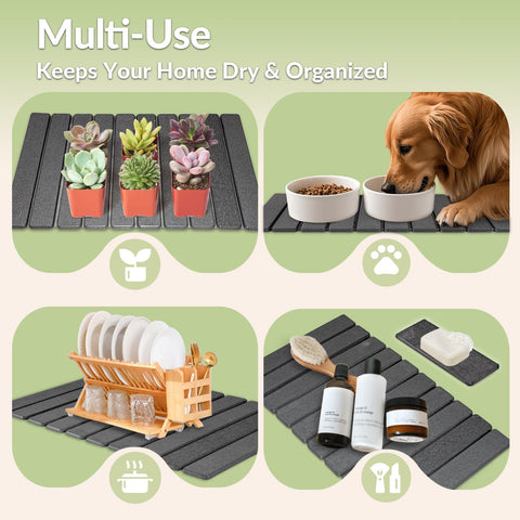 KAWRYDI two-piece set fits counters, bathrooms, and vanity organization