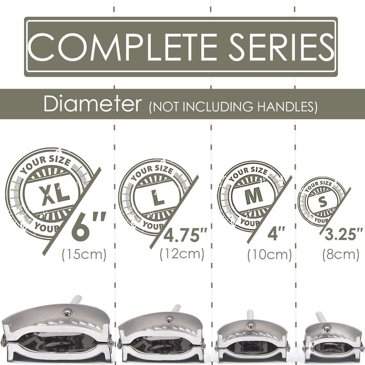 KAYCROWN Dumpling Mold 4.75 inches creates uniform dumplings.