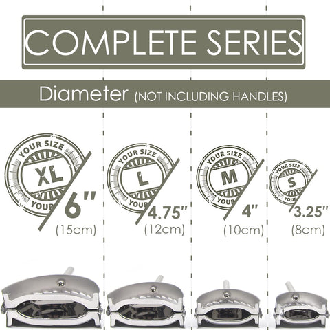 KAYCROWN Dumpling Mold 4.75 inches creates uniform dumplings.