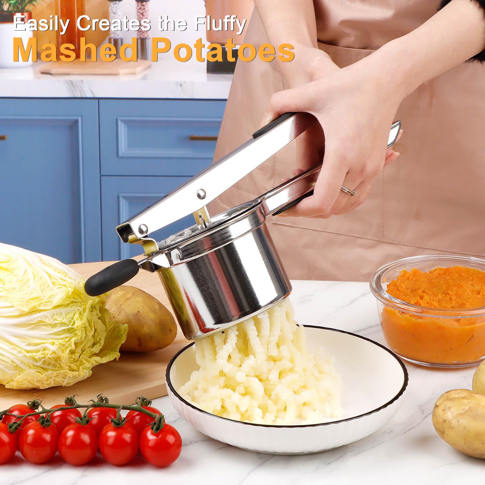 Ergonomic cushioned handles provide comfortable grip during use.