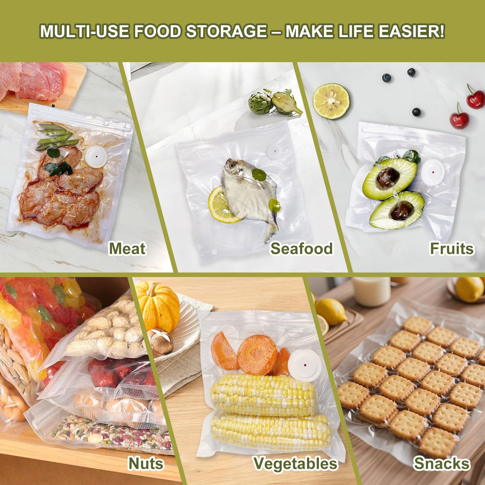 Kayiant reusable bags aid budget-friendly meal prep and reduce waste.