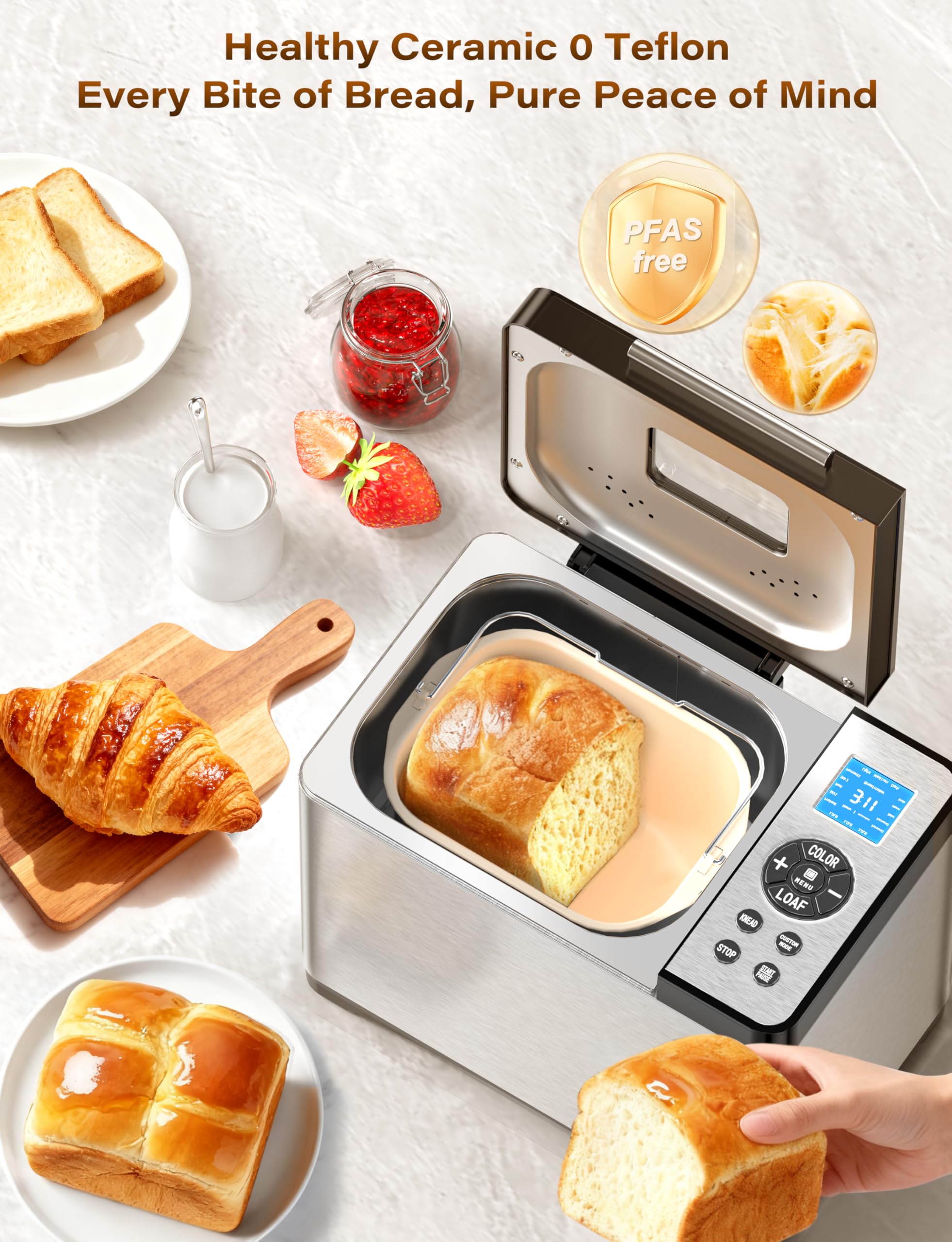 KBS 360° kneading system for thorough dough mixing and light crumb