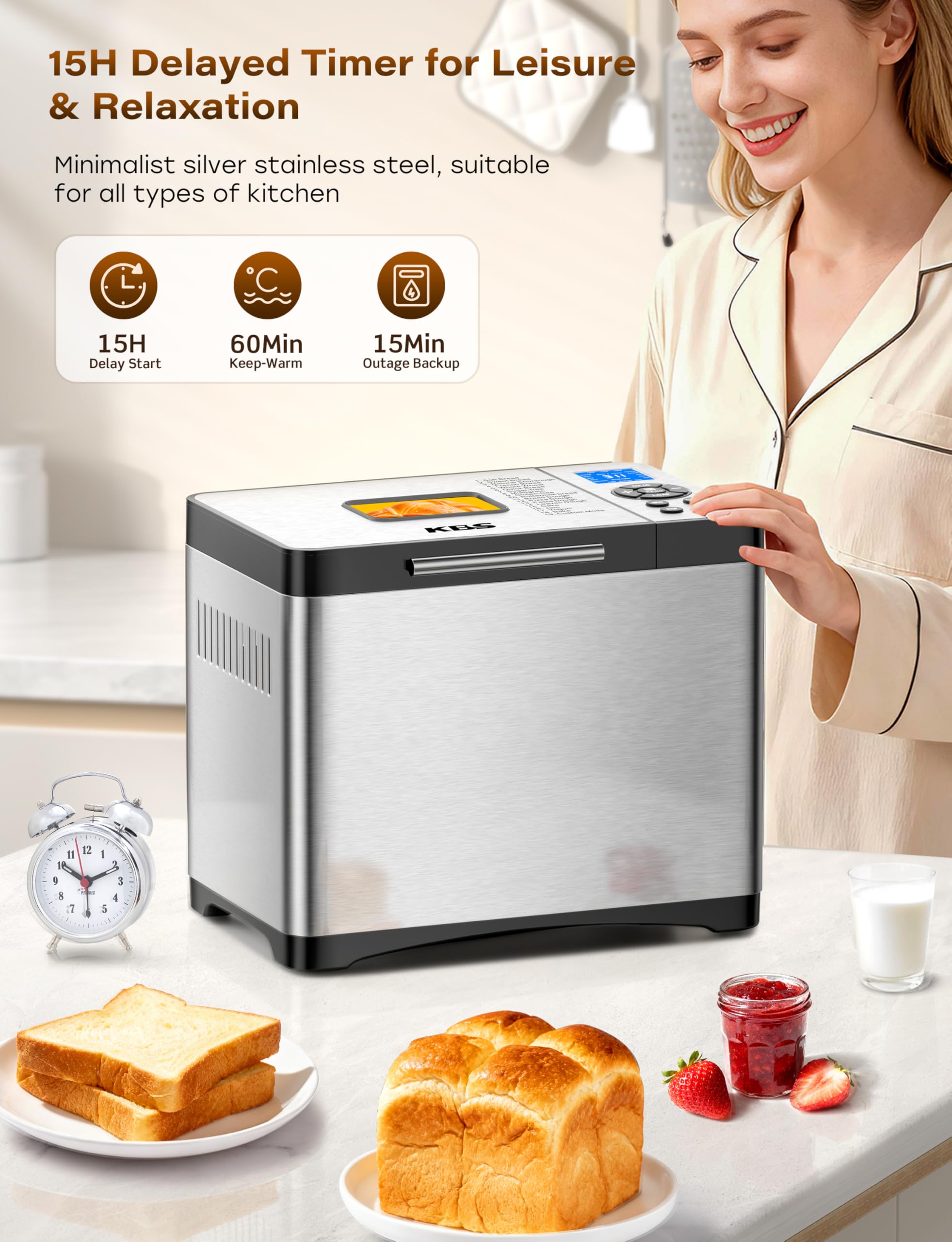 KBS 650W inverter motor delivers efficient, precise loaf cycles