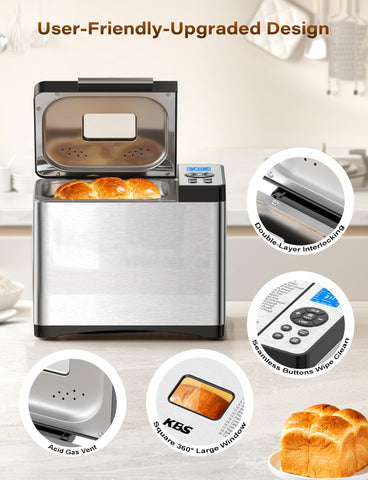 KBS includes complete accessories and a 53-recipe cookbook