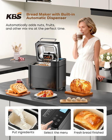 KBS touch-panel display for simple program selection and scheduling