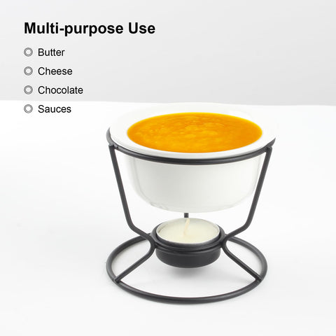 KCGANI 5oz ceramic butter warmer dish for sauces and small portions.