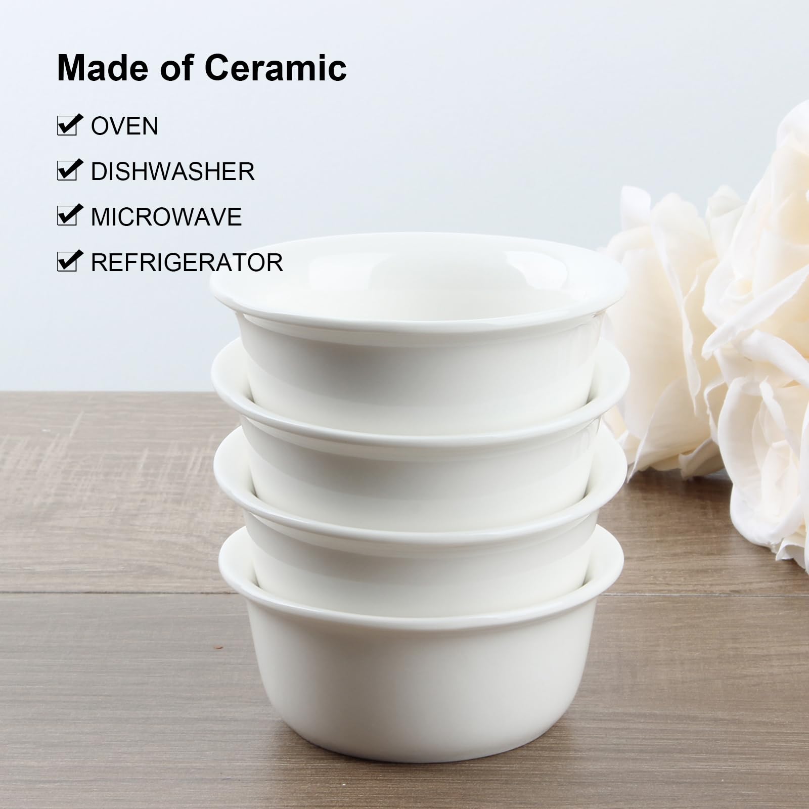 KCGANI ceramic fondue bowl suitable for chocolate and desserts.