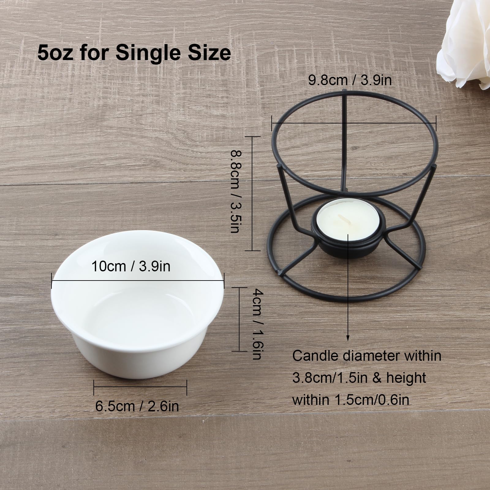 KCGANI round butter warmers set shown on kitchen counter.