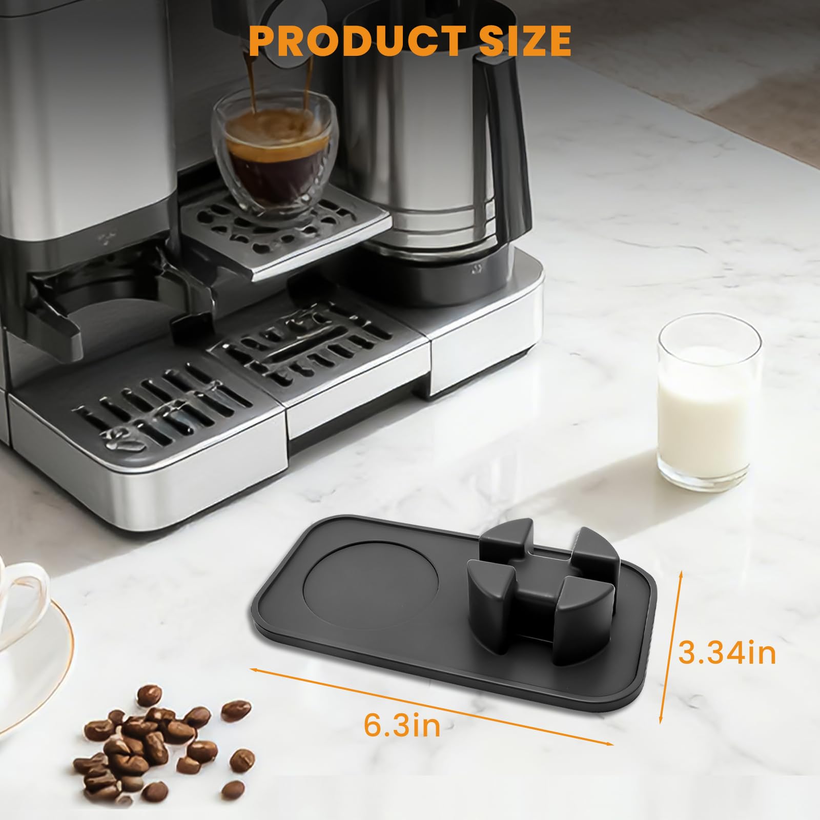 KCMOSGI silicone tamping mat close-up showing BPA-free material.