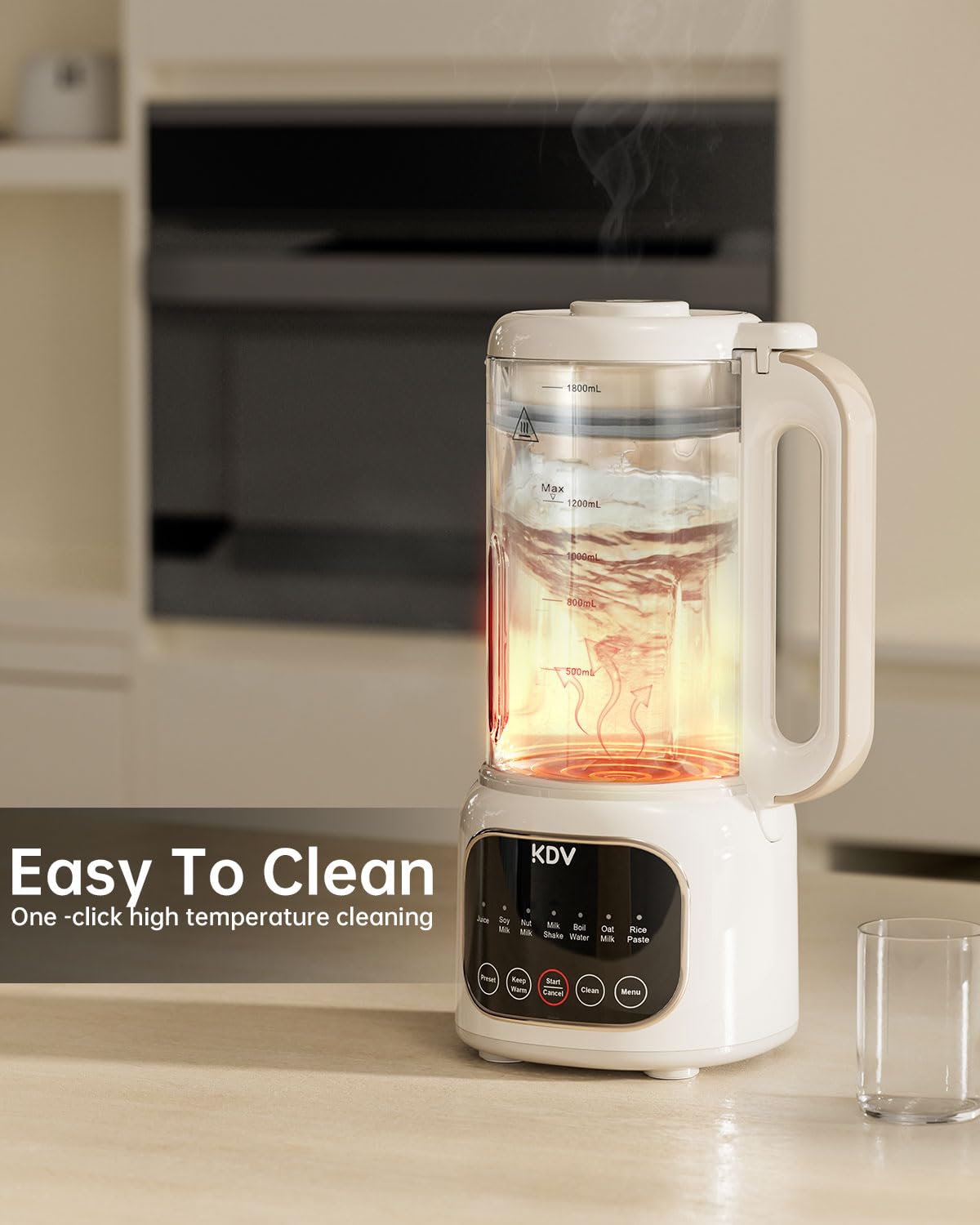KDV 24-hour pre-set timer lets you schedule fresh milks in advance.