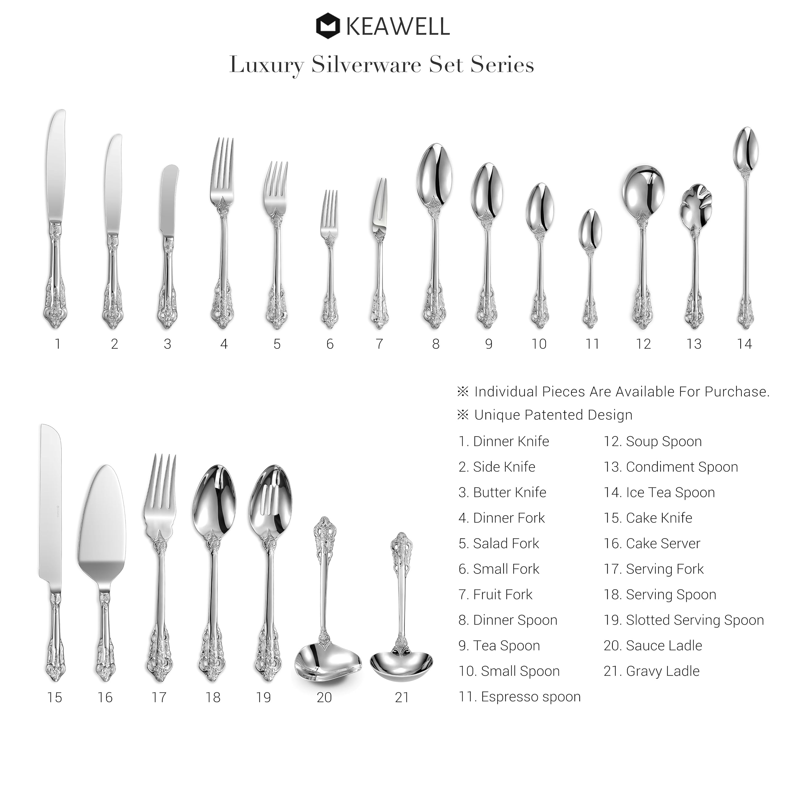 KEAWELL 18/10 stainless steel spoons resist rust and wear