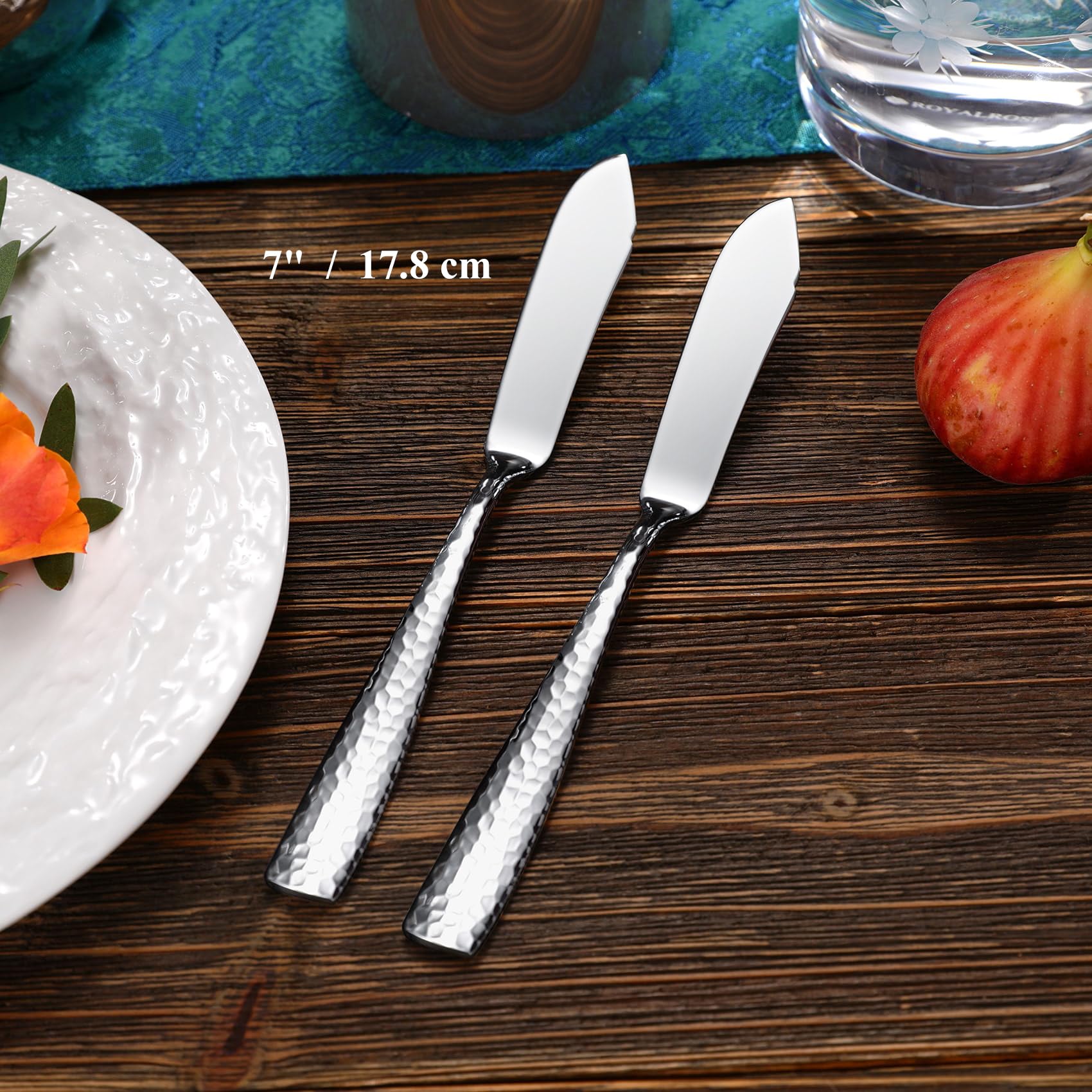 KEAWELL butter knives shown as dishwasher safe for easy cleanup