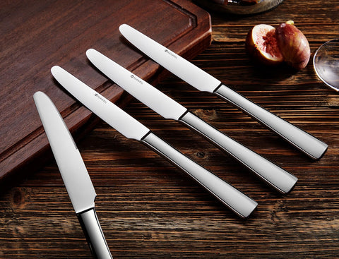 KEAWELL dishwasher-safe dinner knife with rust-resistant stainless steel for long-term use.