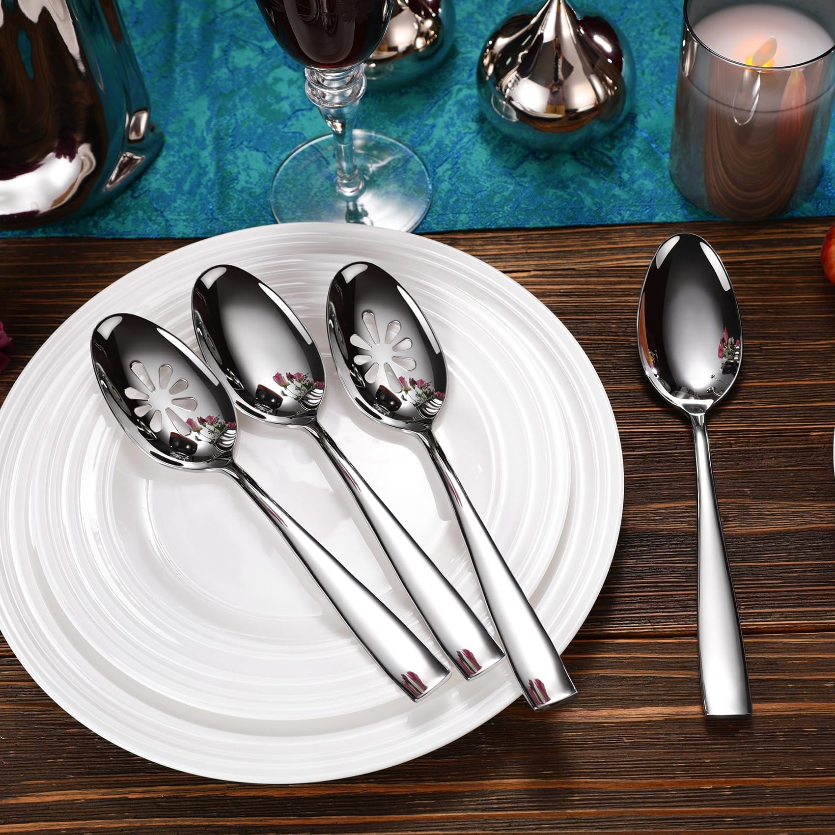 KEAWELL mirror finish reflects light, enhancing any table setting.