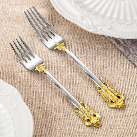 KEAWELL gold accent scroll handles add luxury to every bite