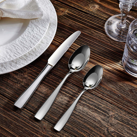 KEAWELL Louis spoon set squared-edge handle detail adds modern elegance.