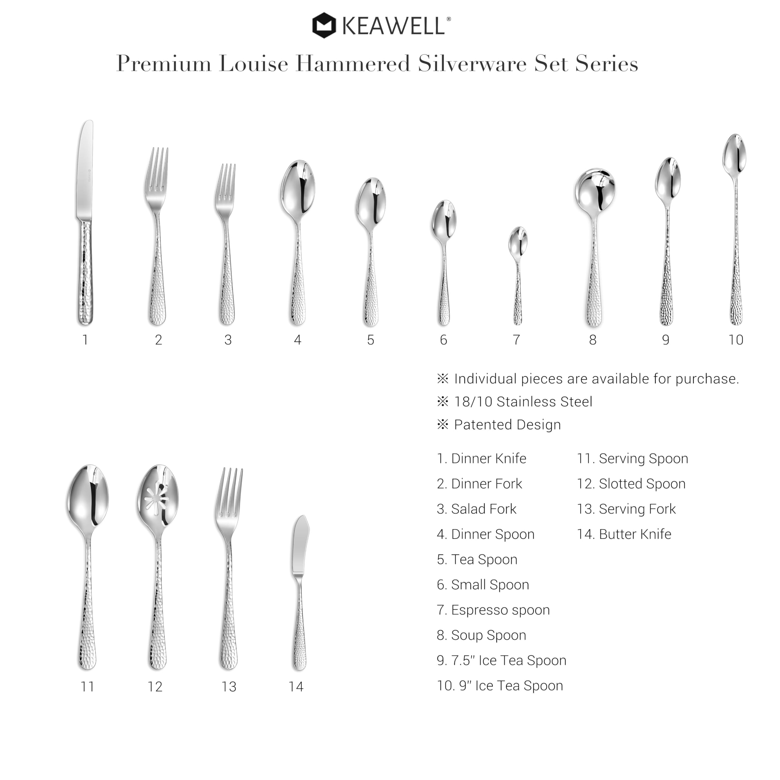 KEAWELL hammered design adds elegance to beverages.