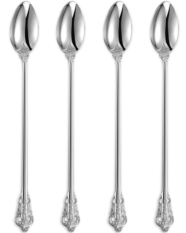 KEAWELL luxurious nine-inch iced tea spoons in mirror finish for elegant service