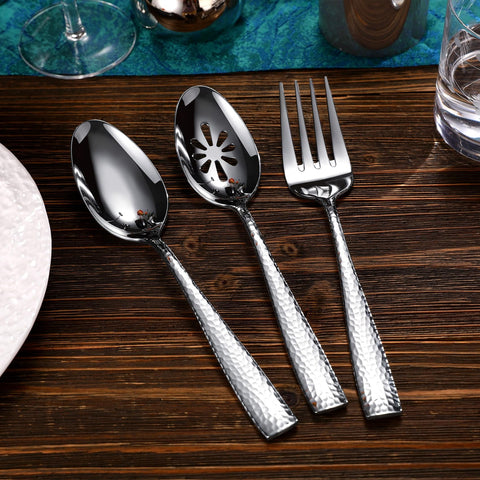 KEAWELL mirror finish dining utensils shine under lights for premium presentation.