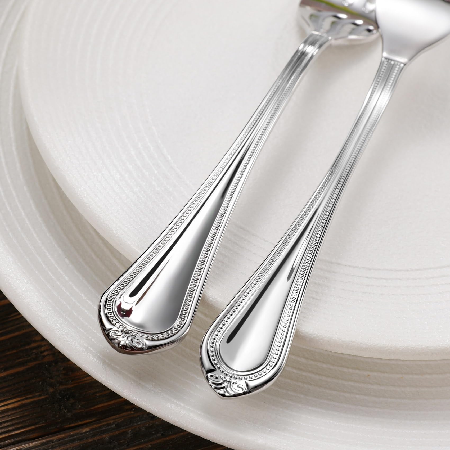 KEAWELL Pearl Edge spoons are dishwasher-safe for easy cleanup.