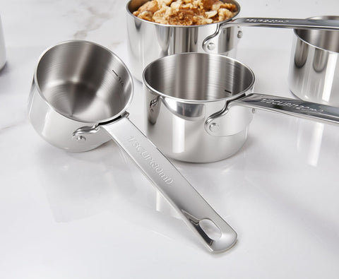 Keawell premium measuring cups 2/3 cup: flexible for scooping larger portions.