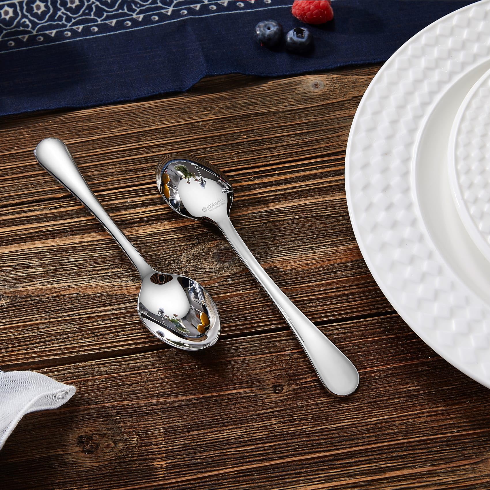 Keawell Verona uses 18/10 stainless steel for lasting shine and corrosion resistance.
