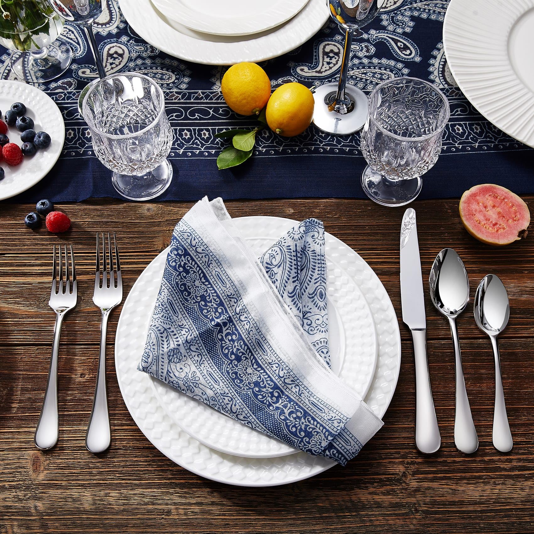 Keawell Verona timeless silhouette complements casual and formal tables.