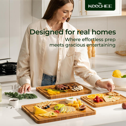 Keechee Atelier L prep board offers ample space for vegetables and herbs