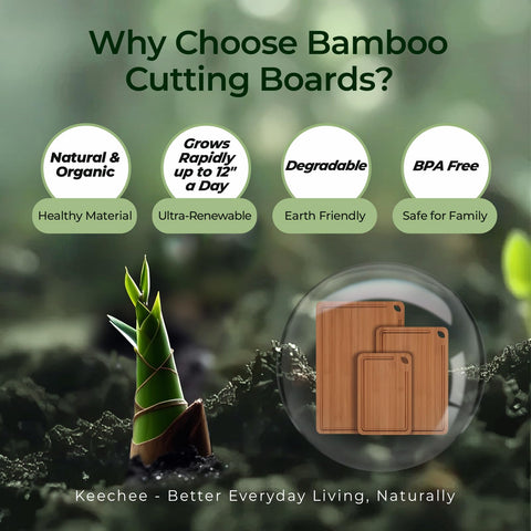 Keechee bamboo cutting board makes a thoughtful gift