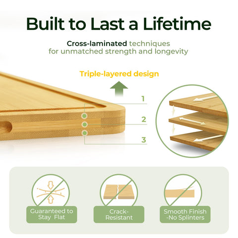 Keechee two sided board for versatile chopping and surface protection.
