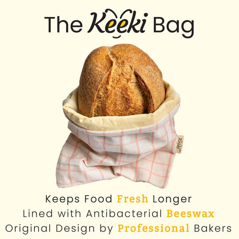 Keeki Bag wide-opening design makes bread insertion and removal easy.