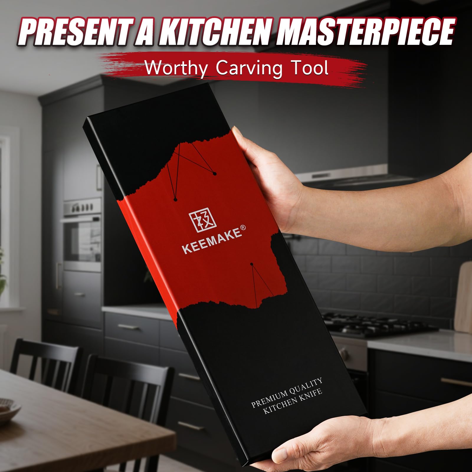 KEEMAKE gift-box presentation of the knife set for stylish gifting