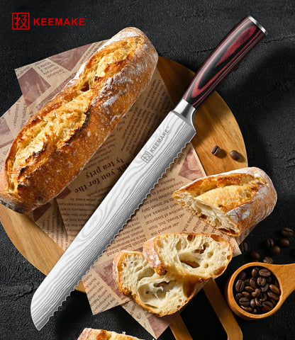 Crumb-free slices showcase precise cuts with minimal waste.
